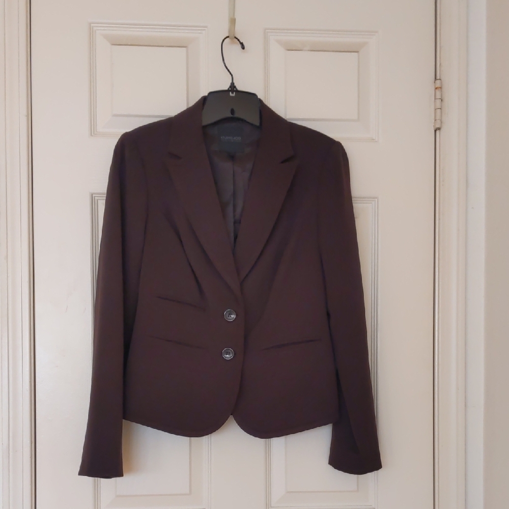 The Limited Studio 400 Dark Brown Fully Lined Blazer.
